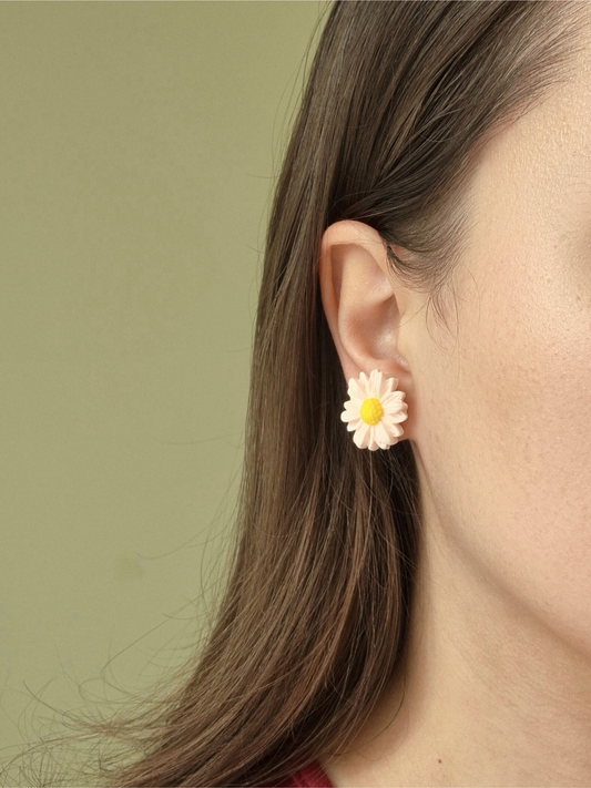 MAXI BLOSSOM rausvi auskarai