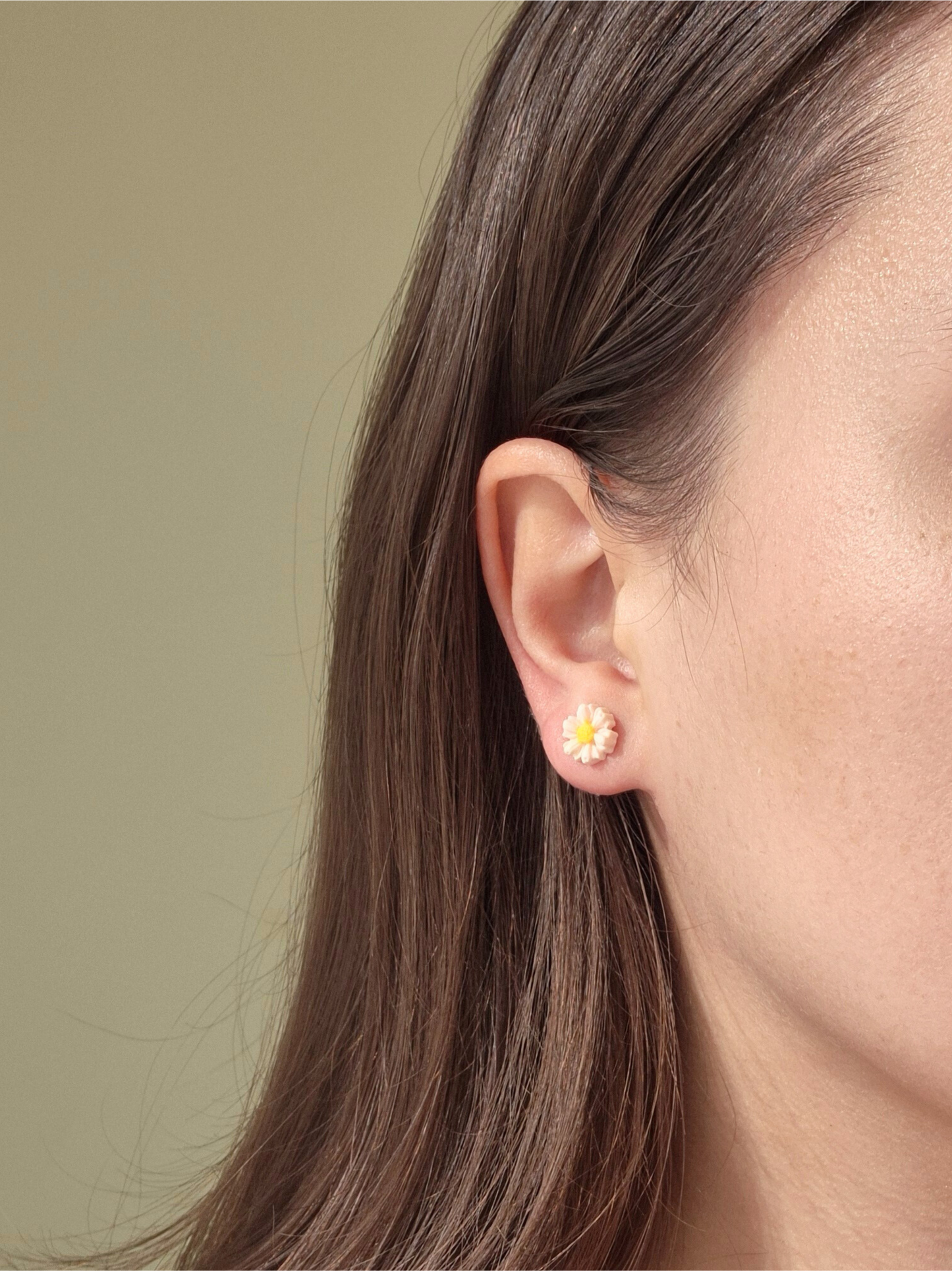 MICRO BLOSSOM rausvi auskarai