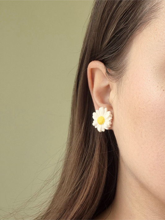 MAXI BLOSSOM balti auskarai