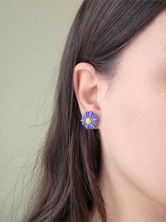 MIDI BLOSSOM violetiniai auskarai