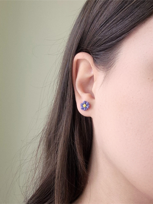 MICRO BLOSSOM violetiniai auskarai