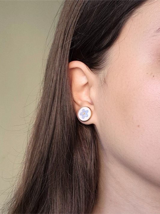 FORGET-ME-NOT auskarai su neužmirštuolėmis