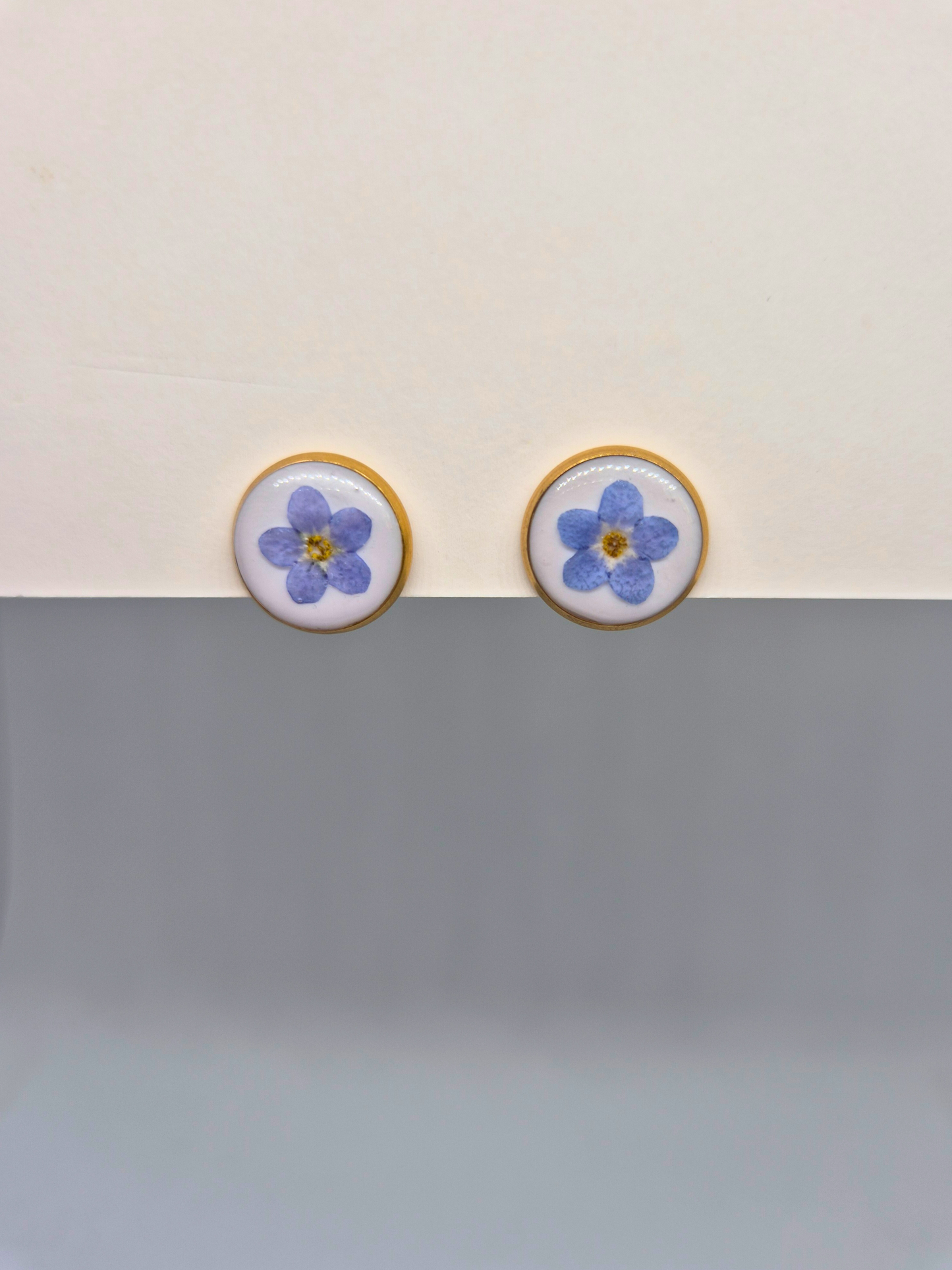 FORGET-ME-NOT auskarai su neužmirštuolėmis