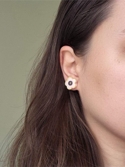 PINK CHARM gėlyčių auskarai