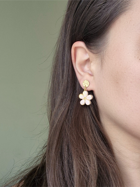 GOLDEN BLOOM gėlyčių auskarai