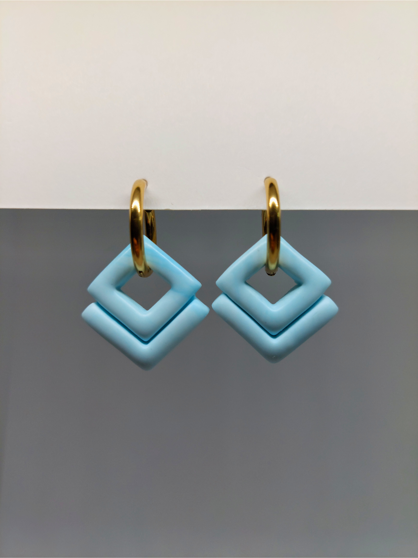 BLUE GEOMETRY auskarai
