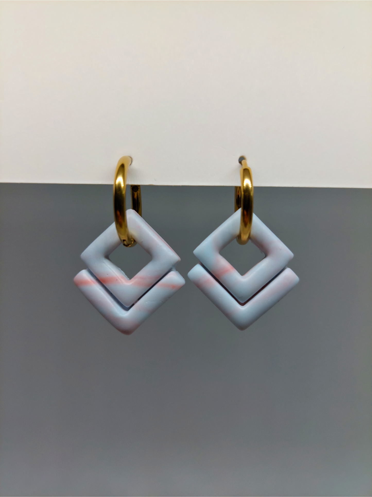 PINK GEOMETRY auskarai