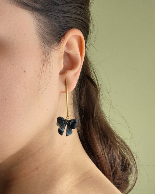 BLACK&WHITE bantuko formos auskarai