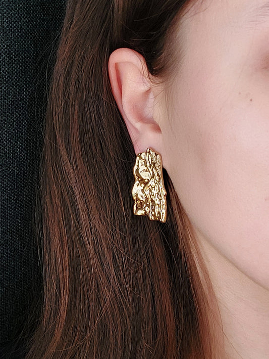 AURORA tekstūriniai auskarai