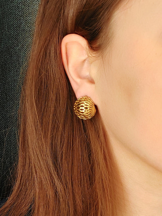 GAIA geometriniai ažūriniai auskarai