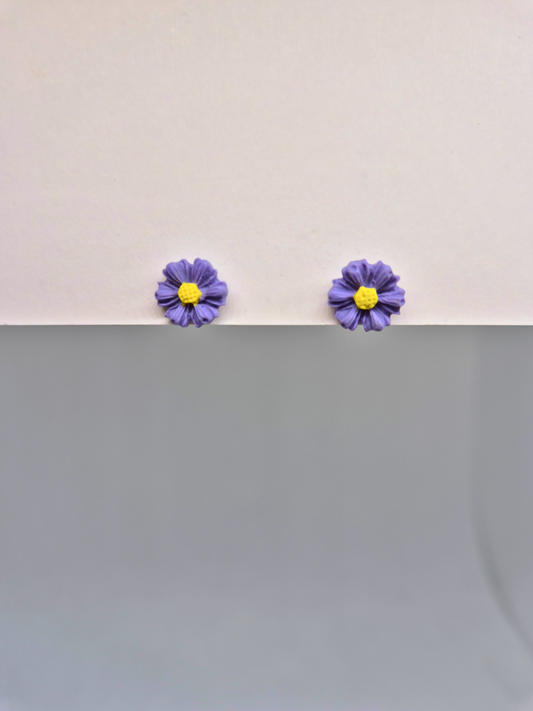 MICRO BLOSSOM violetiniai auskarai