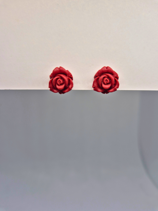 MINI ROSE vyšniniai auskarai