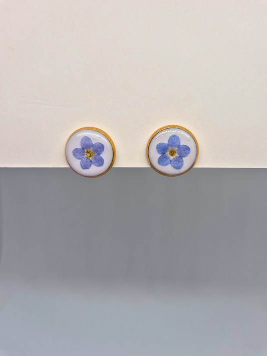 FORGET-ME-NOT auskarai su neužmirštuolėmis
