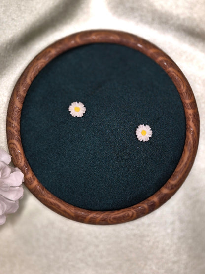 MICRO BLOSSOM balti auskarai