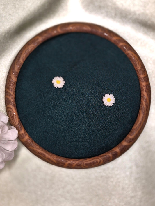 MICRO BLOSSOM balti auskarai