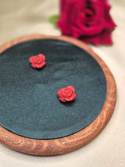 MINI ROSE vyšniniai auskarai