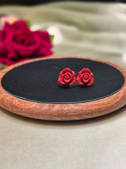 MINI ROSE vyšniniai auskarai