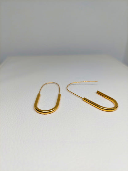 ZARA minimalistiniai sąvaržėlės tipo auskarai