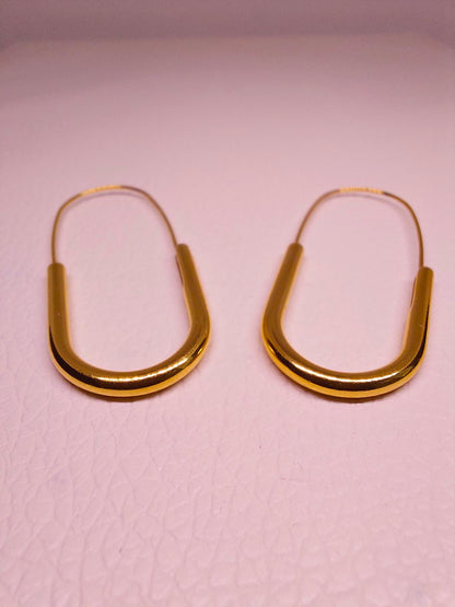 ZARA minimalistiniai sąvaržėlės tipo auskarai
